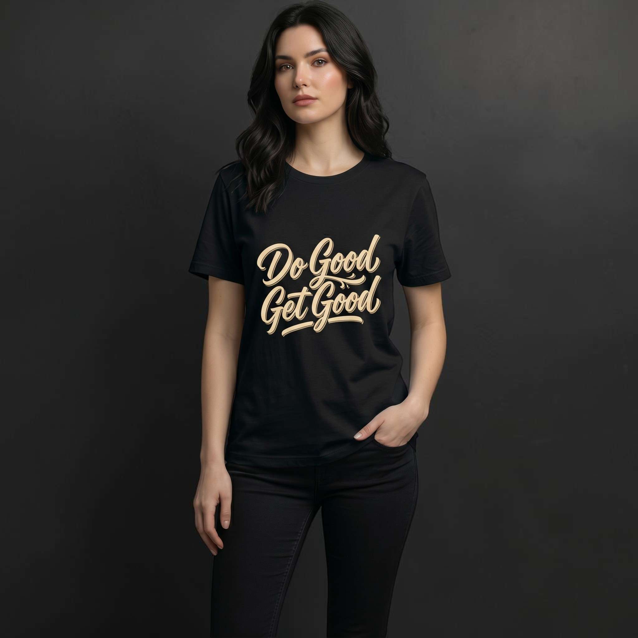 Do Good Get Good Tee | Inspirational Cotton Crew T-Shirt