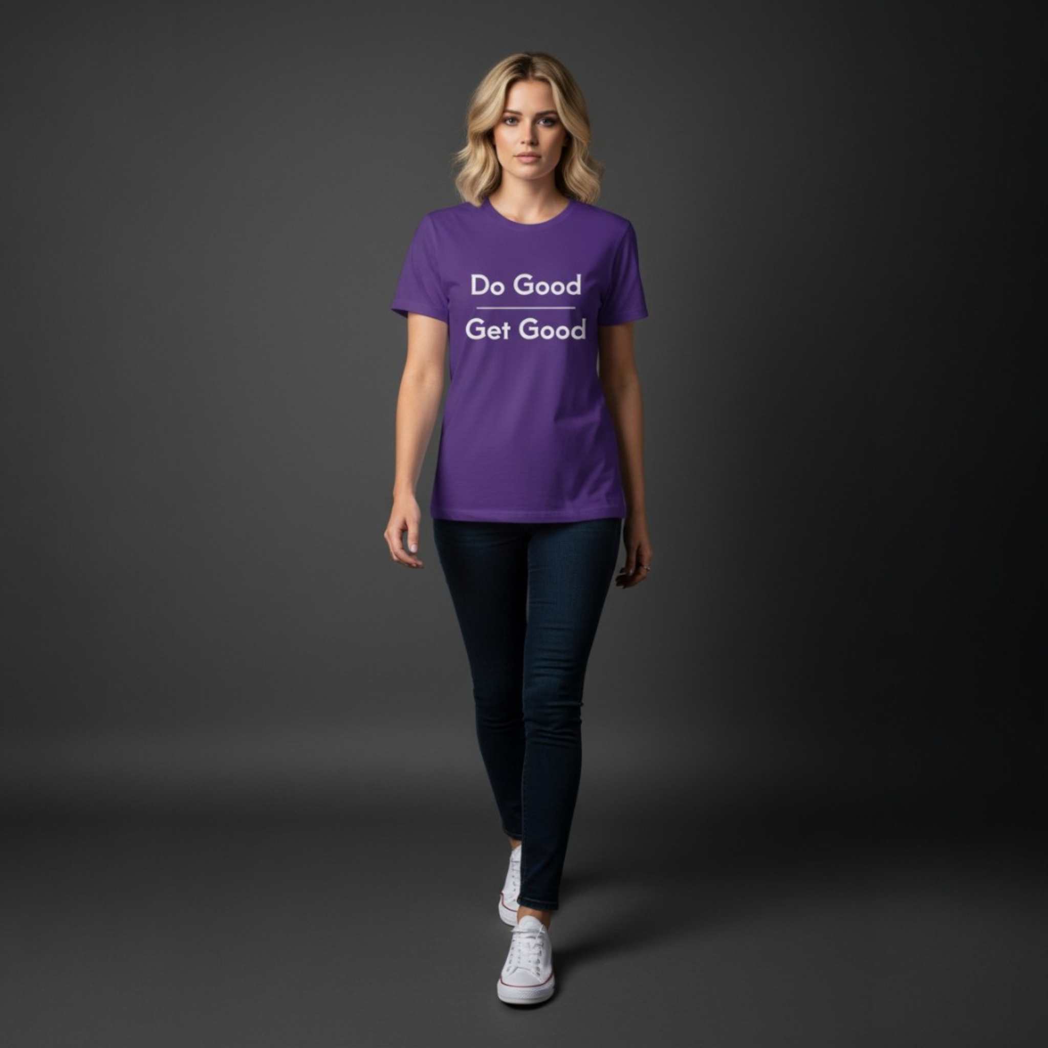 Do Good Get Good Tee — Inspirational Cotton Crew T-Shirt
