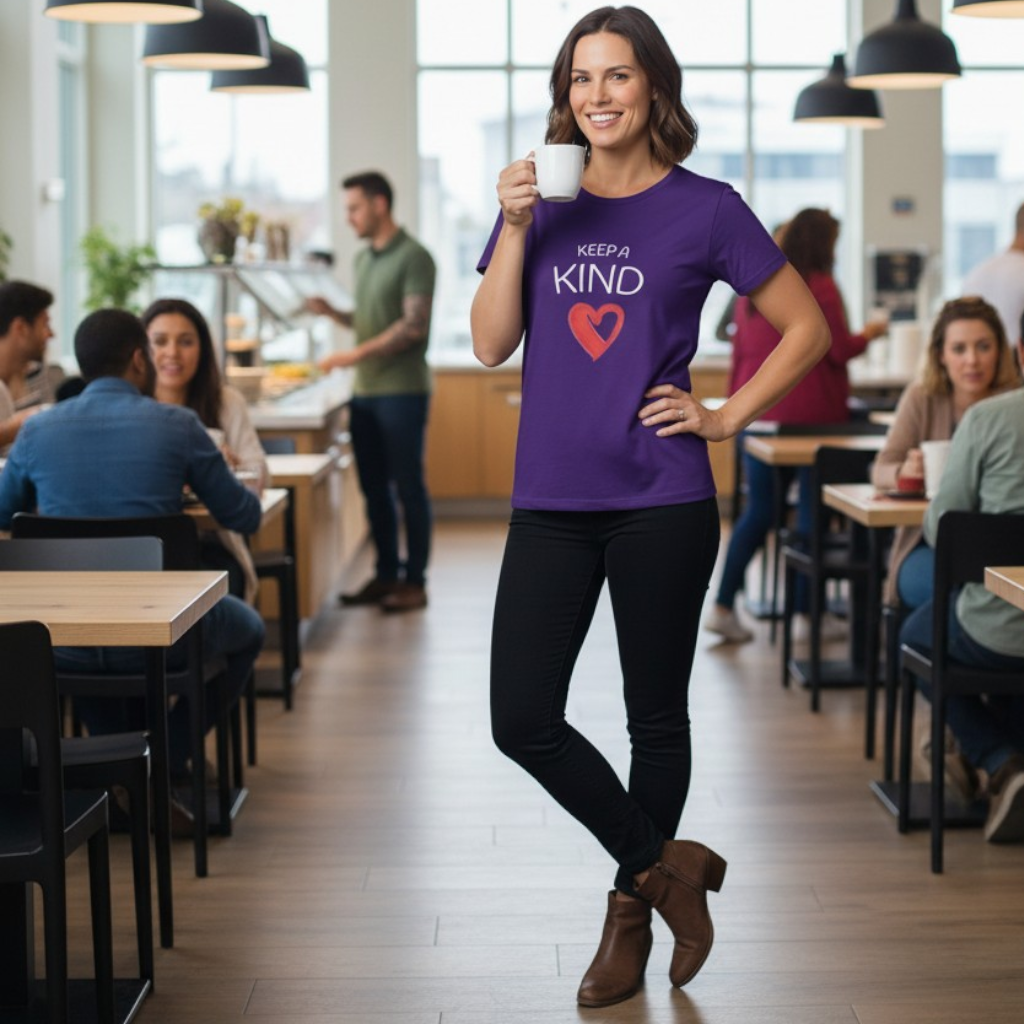 Keep A Kind red heart T-Shirt | Kindness Graphic Tee