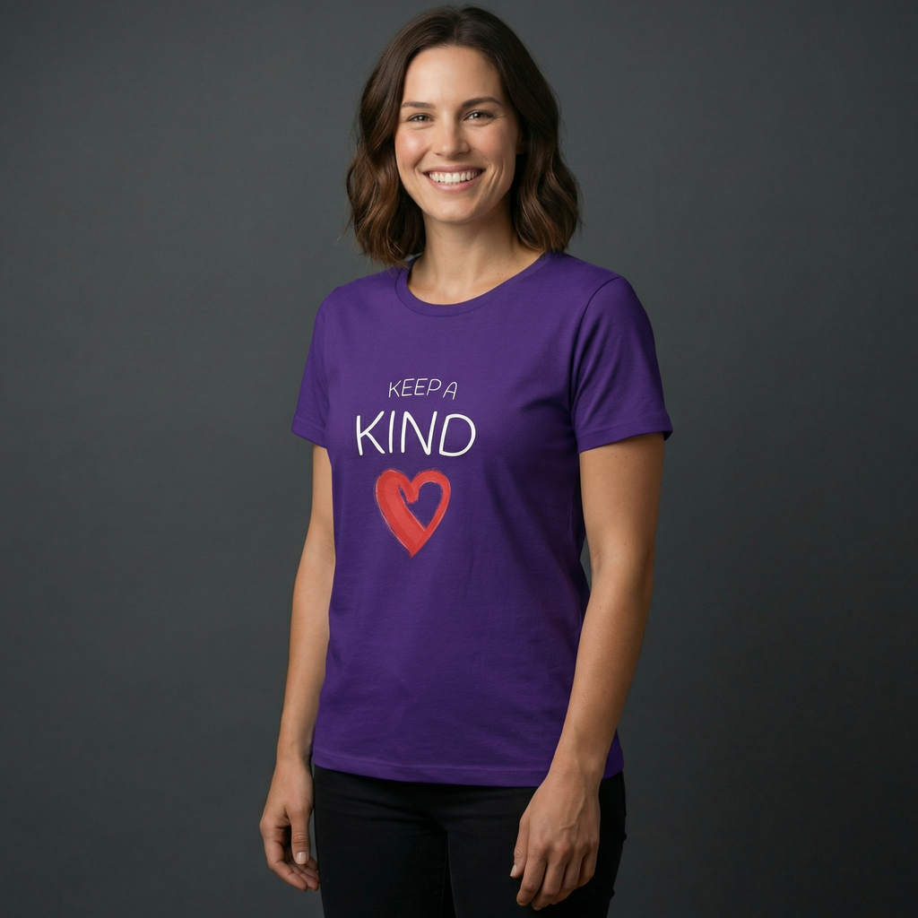 Keep A Kind red heart T-Shirt | Kindness Graphic Tee