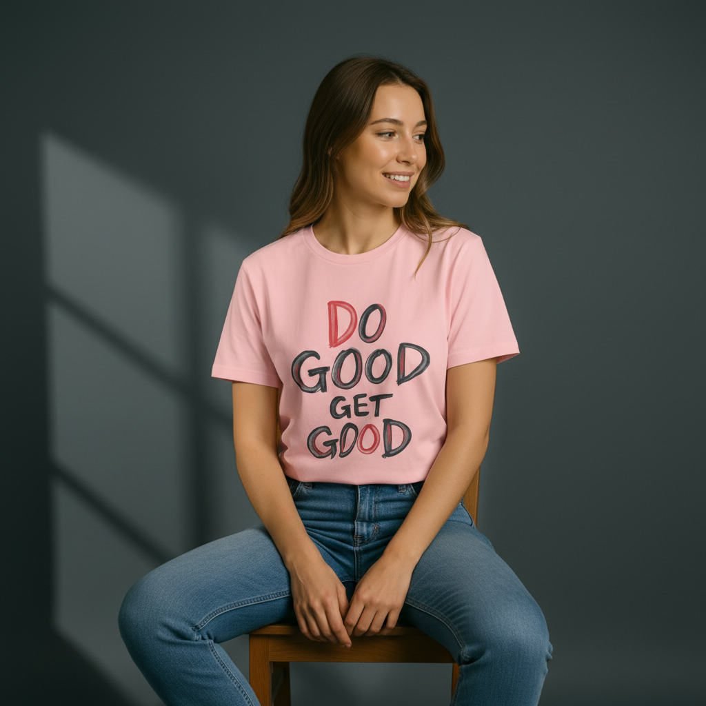 "Do Good Get Good" — Inspirational Graphic T-Shirt