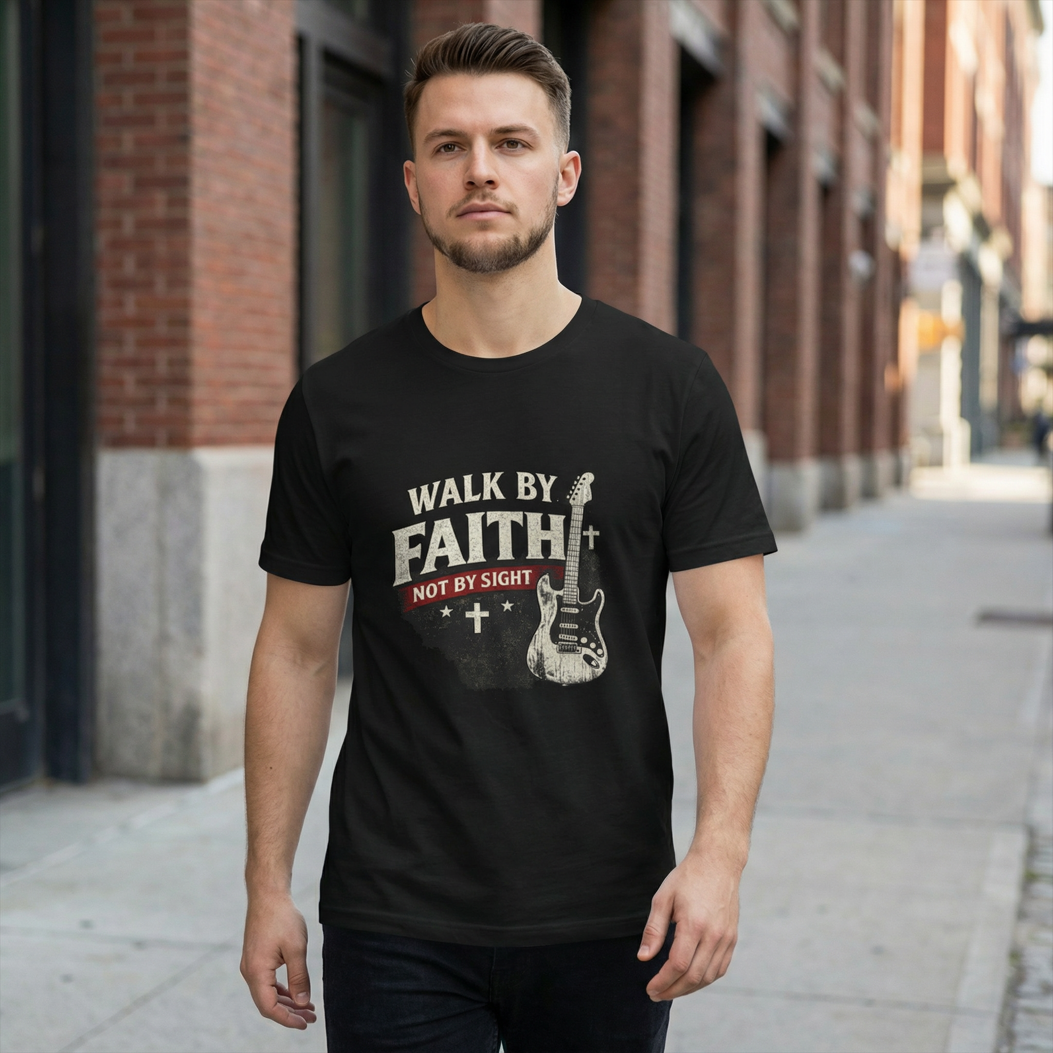 Walk by Faith Not by Sight - Men's Tee